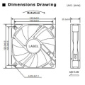 DC 12V Big Air Flow Fan for Power Supply